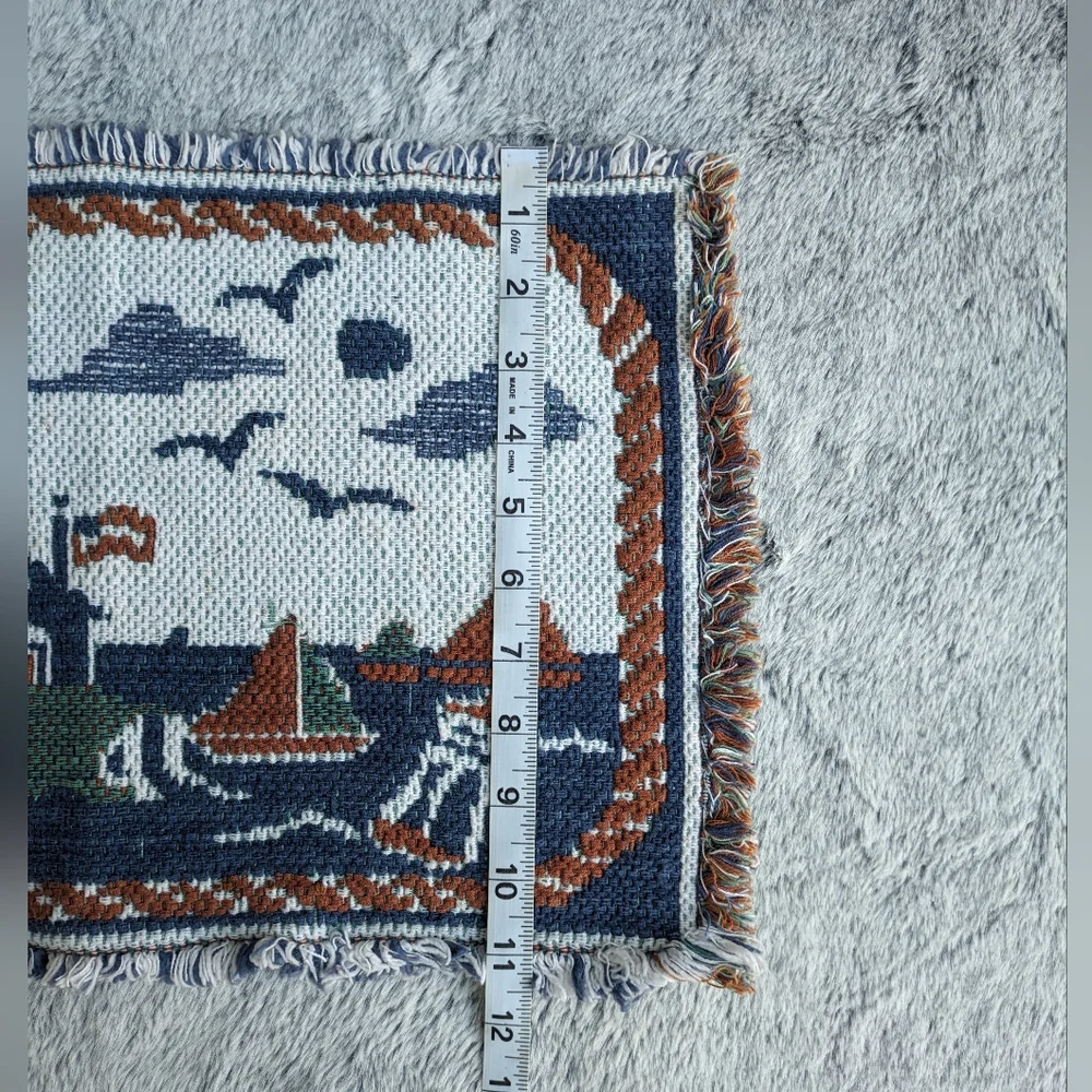 Vintage Nautical Seaside Lighthouse &‎ Sailboats Placemat Set of 4